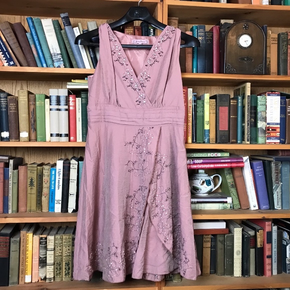 Anthropologie Dresses & Skirts - Anthropologie Young Essence Pink Ruffle Dress M